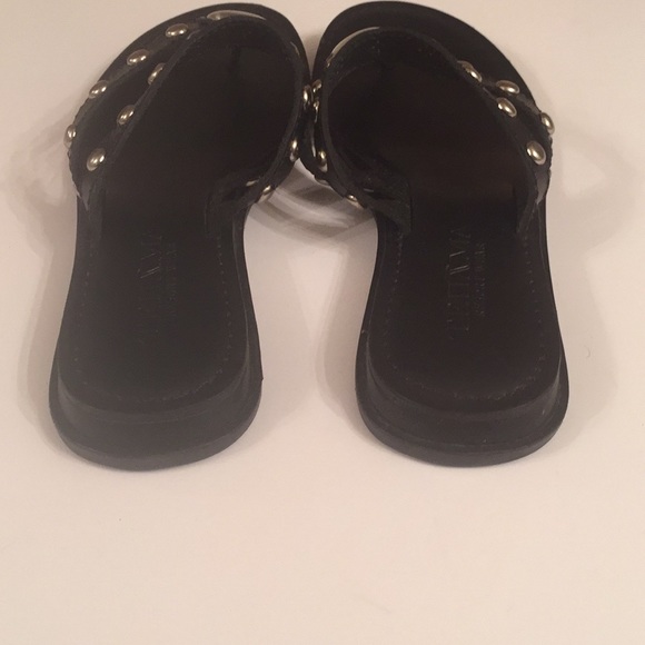 Tehama Resort Wear Black Studded Leather Sandals - Picture 3 of 7